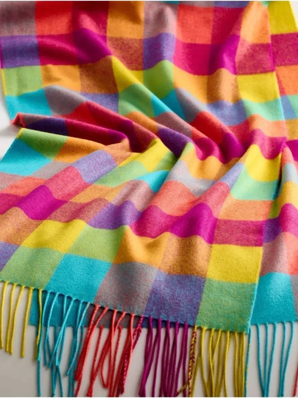 AVOCA MILL COLLECTION Circus Extra Wide Merino Scarf new with flaws